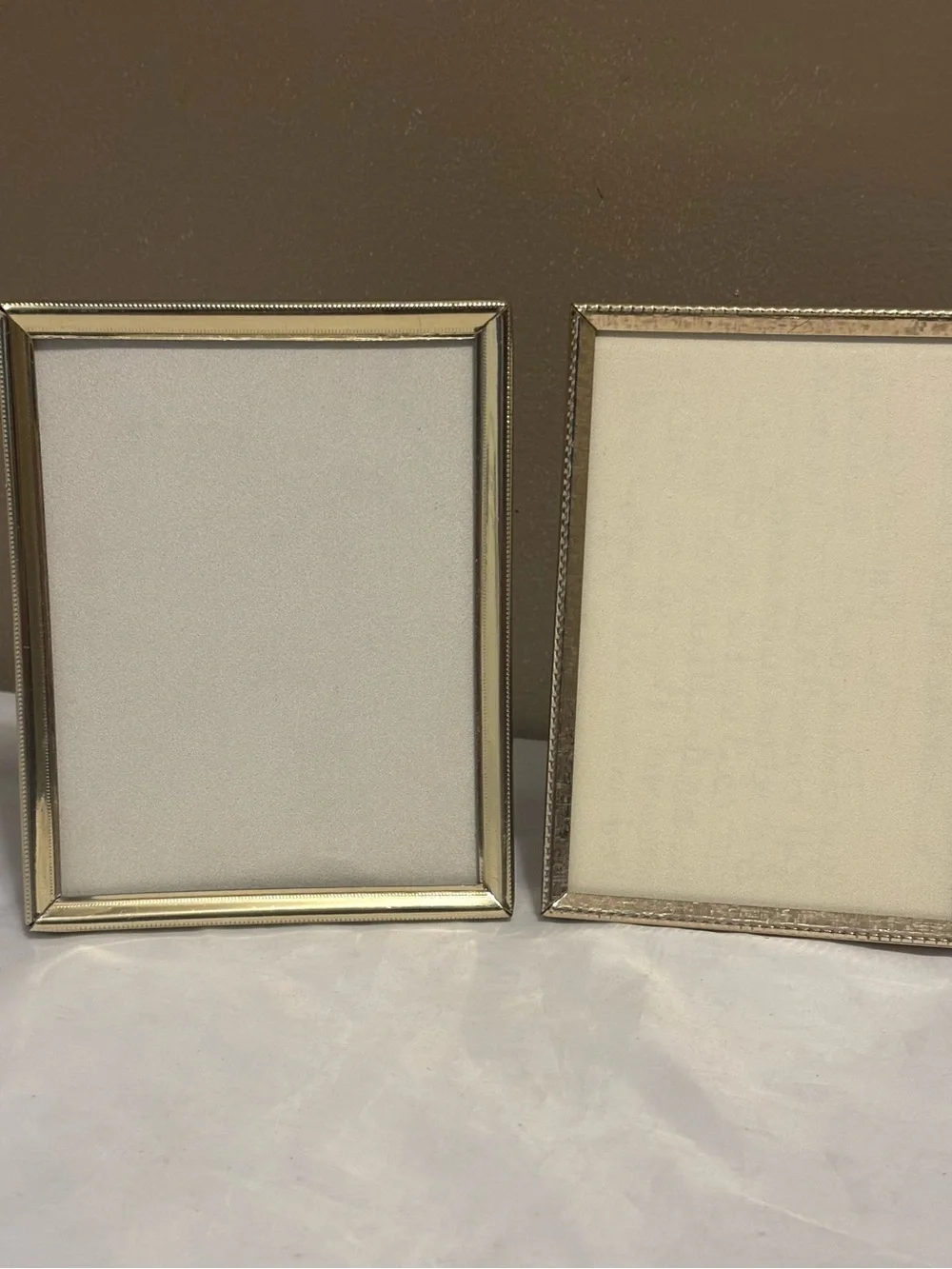 Classic Vintage Gold Toned Photo Frame Pair